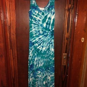 Calvin Klein Maxi Dress Tie Dye